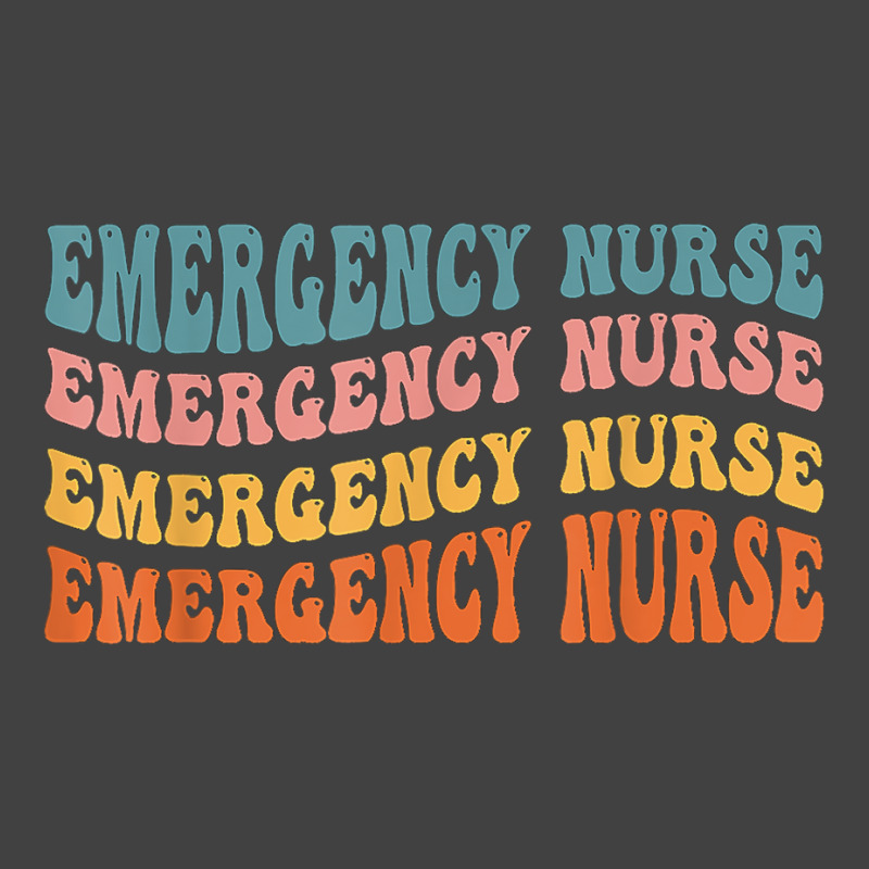 Groovy Emergency Room Nurse Tech Emergency Department Nurse T Shirt Vintage T-shirt | Artistshot