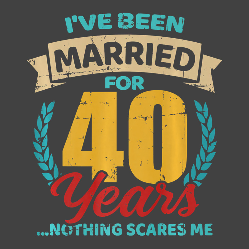 Married For 40 Years 40th Wedding Anniversary Premium Vintage T-Shirt by thutrinh | Artistshot