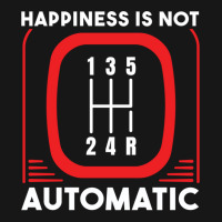 Happiness Is Not Automatic  Stick Shift Manual Transmission Sweatshirt Medium-length Apron | Artistshot