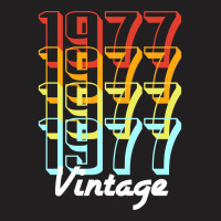 Vintage Since 1977 Old Men Women Retro Sunset T-shirt | Artistshot