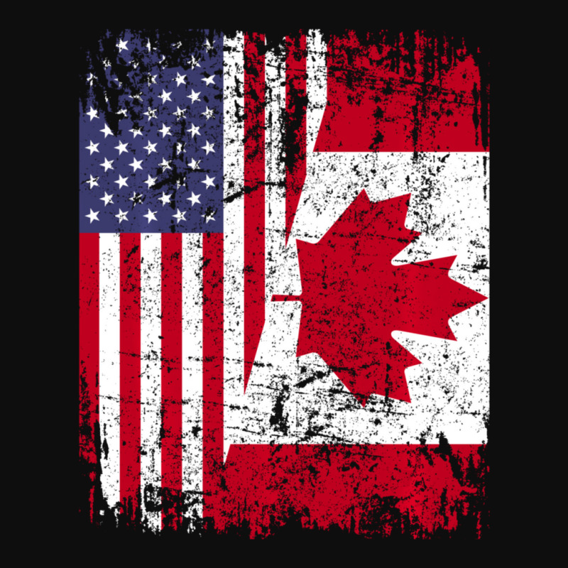 Canadian Roots Half American Flag Canada Crop Top by behindcedar22 | Artistshot