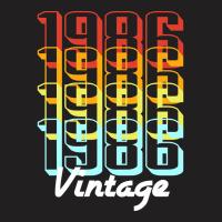 Vintage Since 1986 Old Men Women Retro Sunset T-shirt | Artistshot