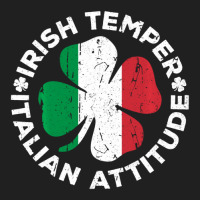 Irish Temper Italian Attitude St Patrick's Day Ladies Polo Shirt | Artistshot