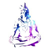 Adiyogi Meditating Galaxy Art Sticker | Artistshot