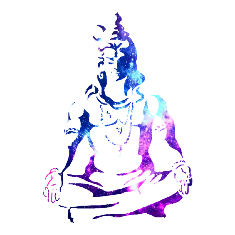 Adiyogi Meditating Galaxy Art Sticker | Artistshot