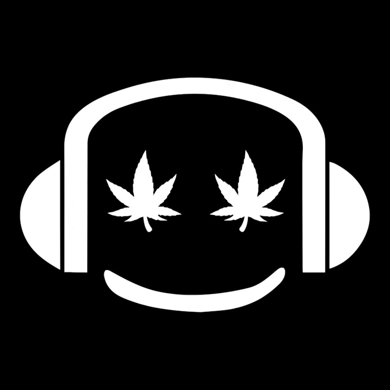 Dj High On Music Headphones Cannabis Chills Musicians Gift V-Neck Tee by WZ90 | Artistshot