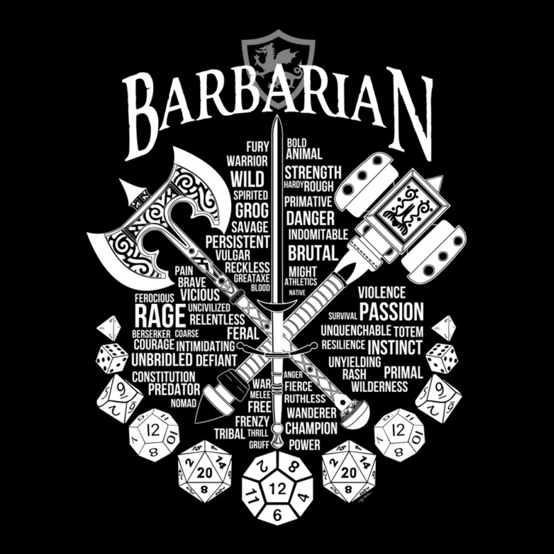 Rpg Class Series Barbarian - White Version Women's V-Neck T-Shirt by WilmaMorgan | Artistshot