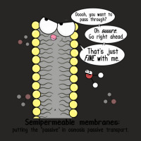 Passive Aggressive Cell Membrane Ladies Fitted T-shirt | Artistshot