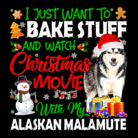 I Just Want To Bake Stuff & Christmas Movie Alaskan Malamute T Shirt Men's Long Sleeve Pajama Set | Artistshot