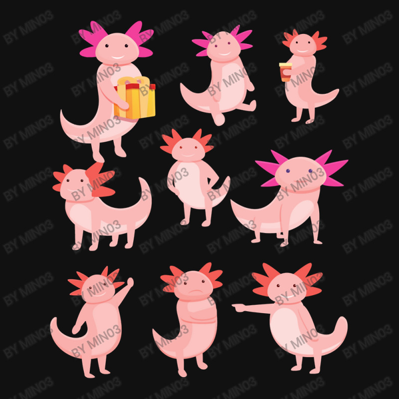 Pack Cute Axolotl  Design Me Loves Axolotl Baby Beanies by Min03 | Artistshot