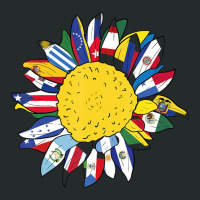 National Hispanic Heritage Month Sunflower Latino Flags Women's Triblend Scoop T-shirt | Artistshot