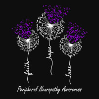 Peripheral Neuropathy Awareness Faith Hope Love Dandelion T Shirt Crop Top | Artistshot