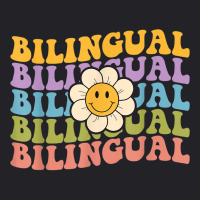 Retro Groovy Bilingual Teachers Back To School Bilingual Youth Tee | Artistshot