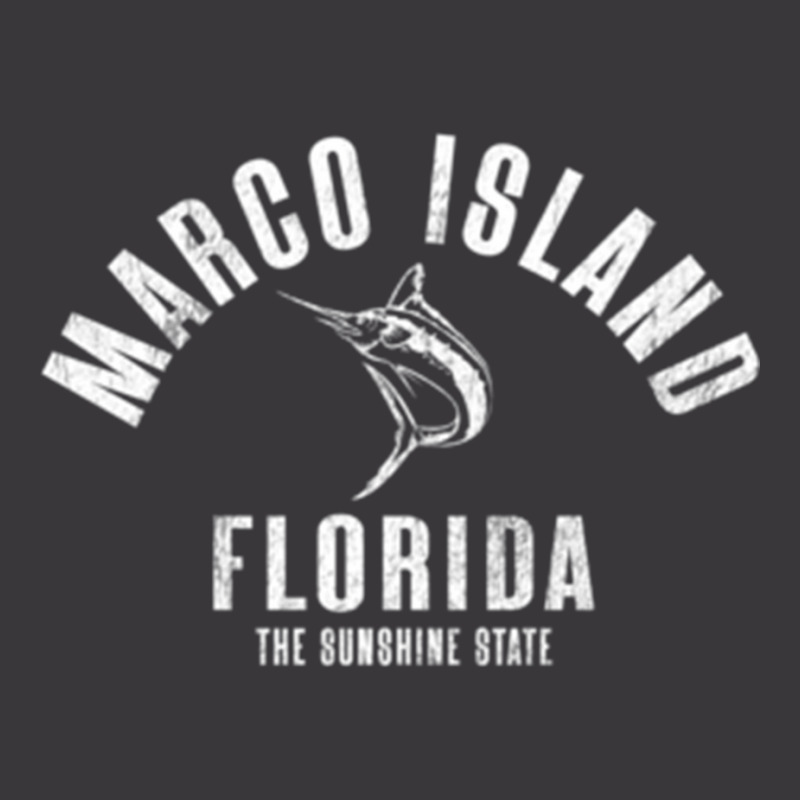 Marco Island Florida Fl Retro Vintage Beach Front & Back Long Sleeve T Ladies Curvy T-Shirt by cm-arts | Artistshot