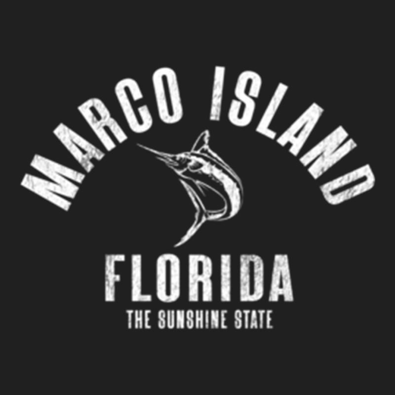 Marco Island Florida Fl Retro Vintage Beach Front & Back Long Sleeve T Ladies Polo Shirt by cm-arts | Artistshot