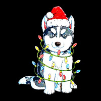 Siberian Husky Santa Christmas Tree Adjustable Cap | Artistshot