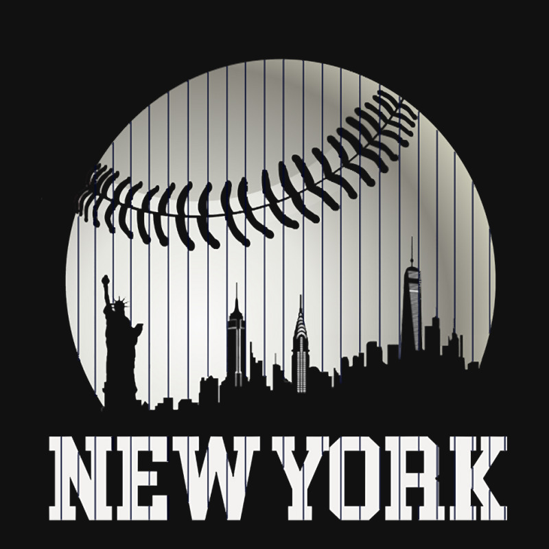 New York Ny Skyline Baseball Stripes For Gameday Retro Style Graphic Youth T-shirt by Kanmosrin52 | Artistshot