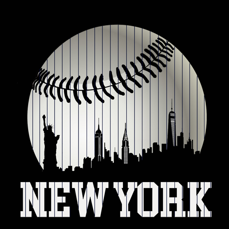 New York Ny Skyline Baseball Stripes For Gameday Retro Style Toddler 3/4 Sleeve Tee by Kanmosrin52 | Artistshot