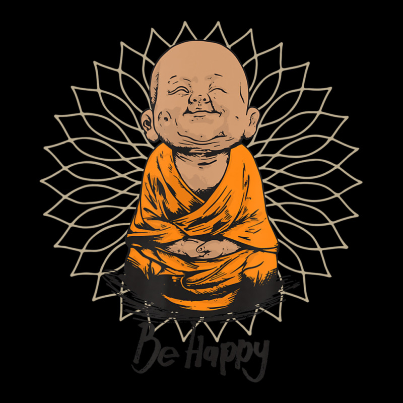 Be Happy Shir Zen Lile Baby Buddha Shir Mandala Gif Adjustable Cap | Artistshot