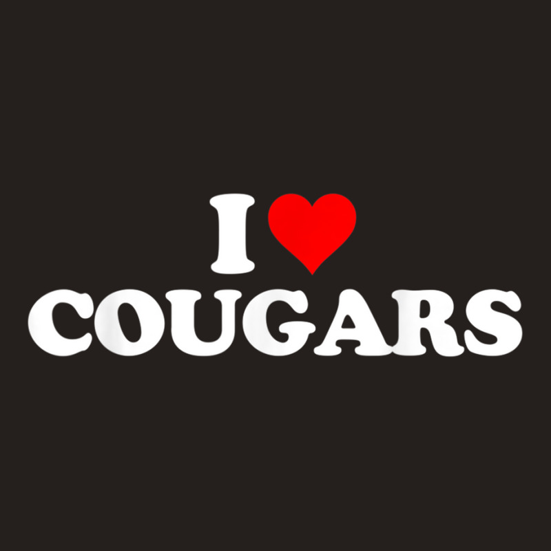 I Love Cougars Geeks Funny Fun Heart Tank Top by IsebellaHord | Artistshot