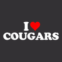 I Love Cougars Geeks Funny Fun Heart Vintage Hoodie | Artistshot