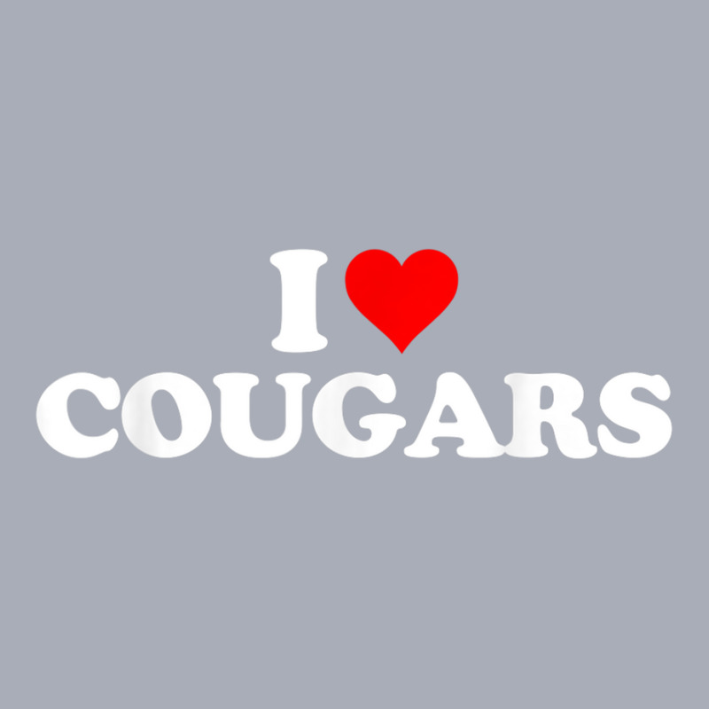 I Love Cougars Geeks Funny Fun Heart Tank Dress by IsebellaHord | Artistshot