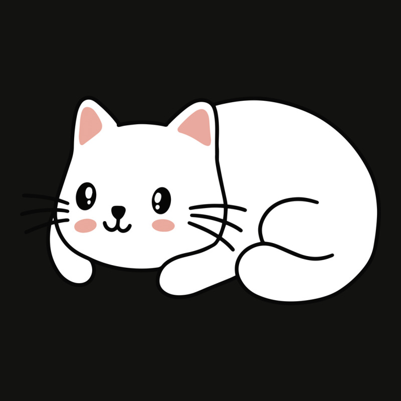 Cute White Cat Scorecard Crop Tee by Morspective | Artistshot