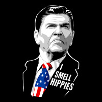 Funny I Smell Hippies - Vintage Ronald Reagan Adjustable Cap | Artistshot