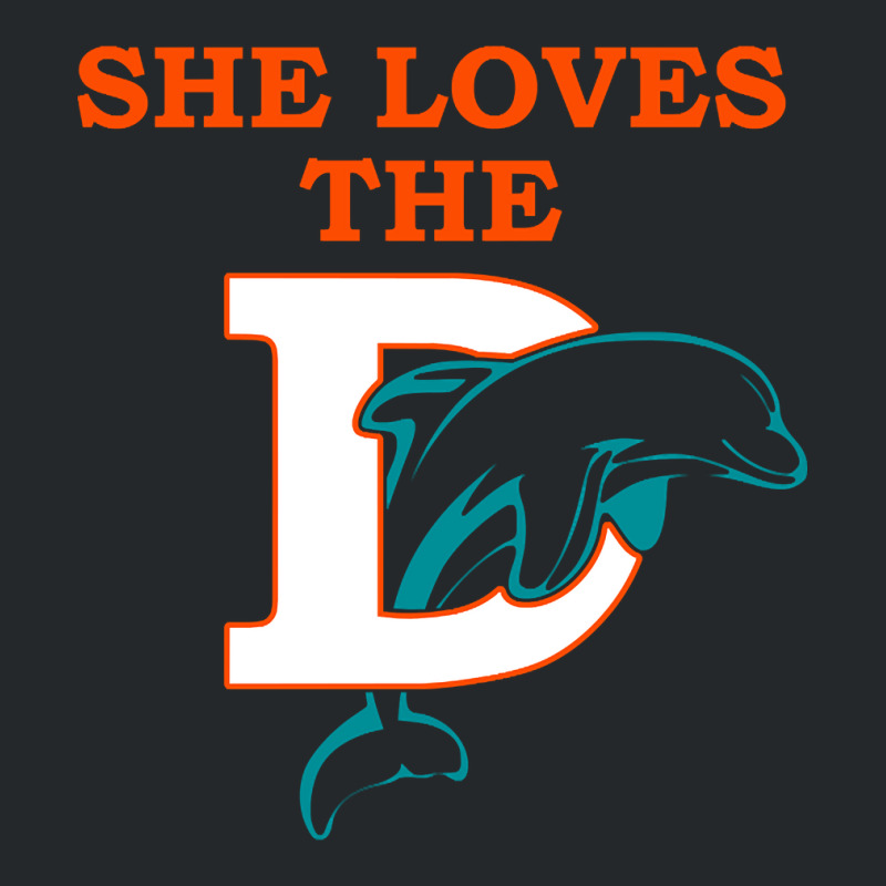 Funny Miami Football Team - She Loves The D Crewneck Sweatshirt | Artistshot