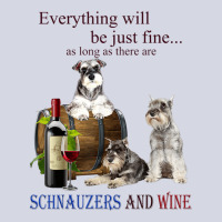 Miniature Schnauzer Just Fine With Wine Fleece Short | Artistshot