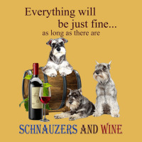 Miniature Schnauzer Just Fine With Wine Vintage Hoodie And Short Set | Artistshot