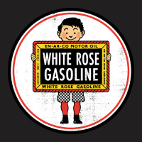 White Rose Gas T-shirt | Artistshot