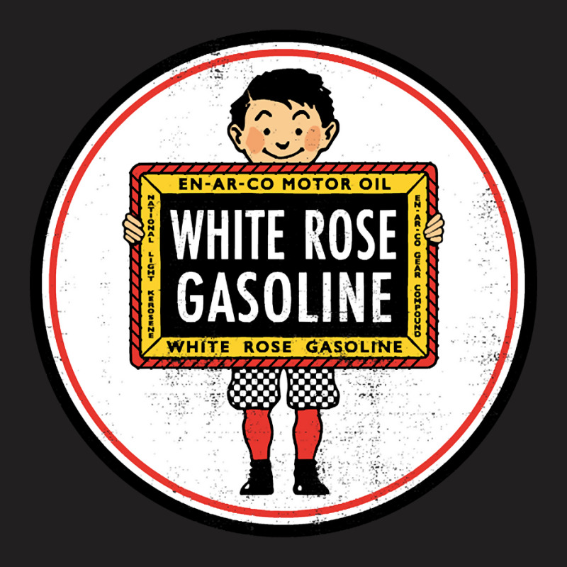 White Rose Gas T-shirt | Artistshot