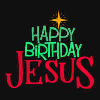 Christian Christmas Happy Birthday Jesus Women Men Kids Gift Metal Print Square | Artistshot