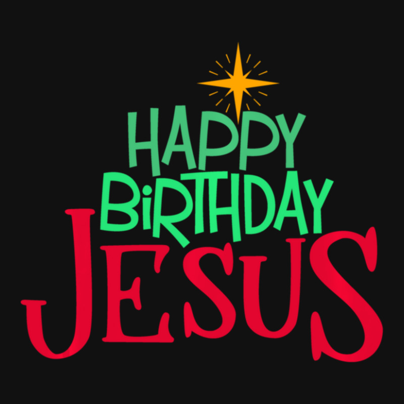 Christian Christmas Happy Birthday Jesus Women Men Kids Gift Metal Print Square | Artistshot