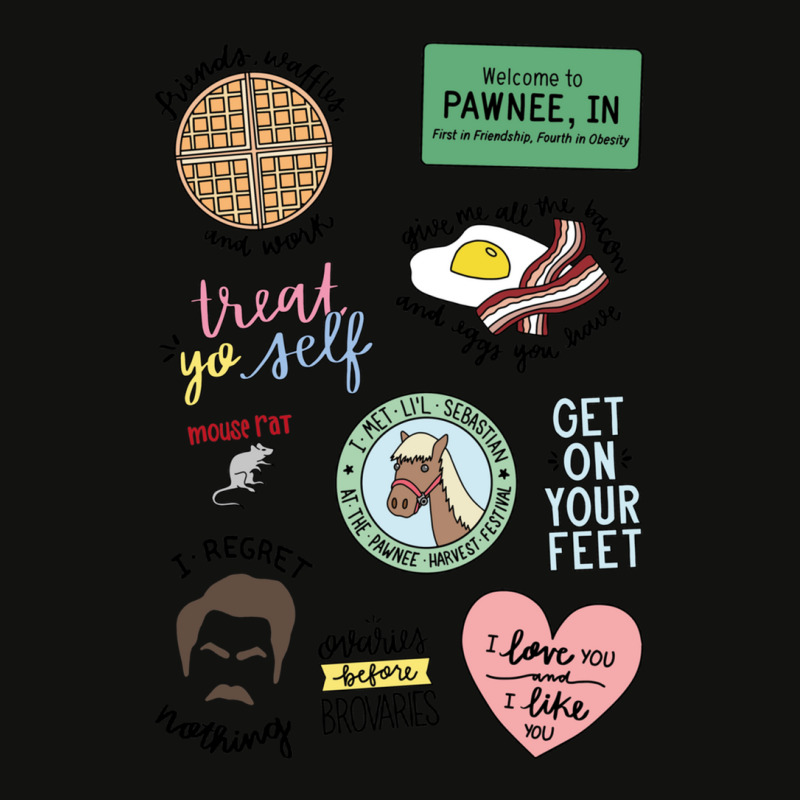 Parks And Recreation Tv Show Art Scorecard Crop Tee by CrystalDeaton | Artistshot