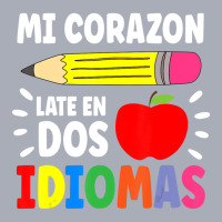 Mi Corazon Late En Dos Idiomas Bilingual Tank Dress | Artistshot