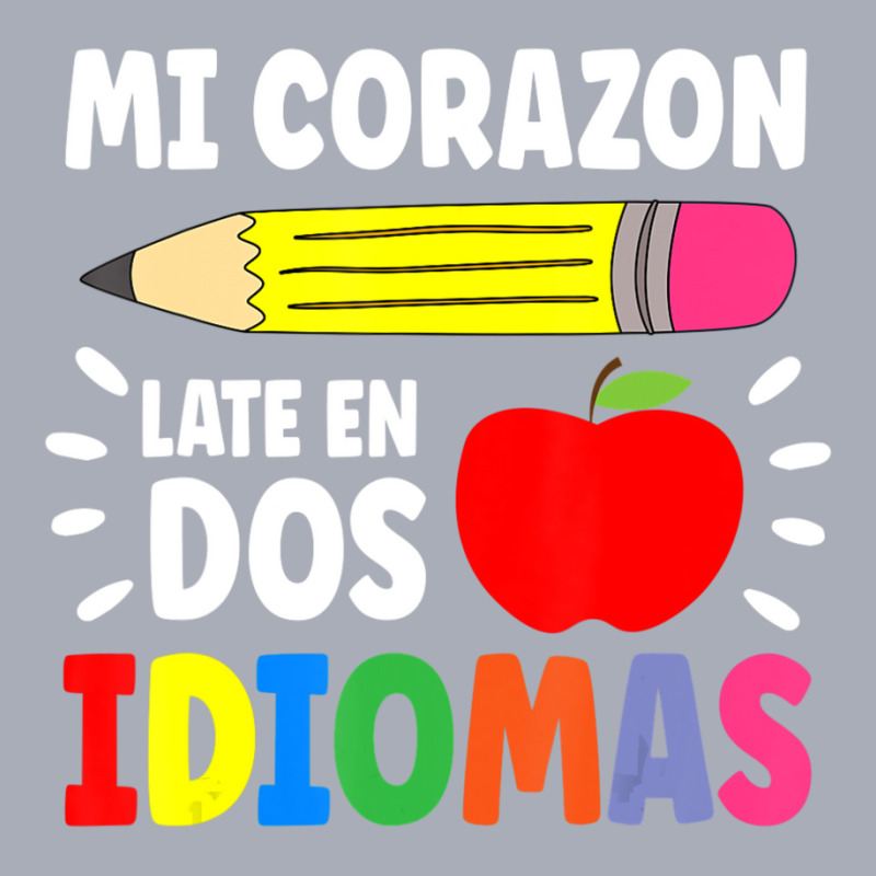 Mi Corazon Late En Dos Idiomas Bilingual Tank Dress by cm-arts | Artistshot