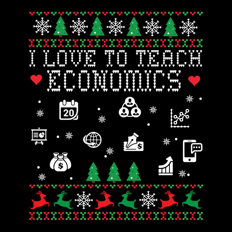 Teacher I Love To Teach Economics Students Merry Christmas Long Sleeve Toddler Sweatshirt by quvamashara | Artistshot