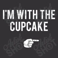 I M With The Cupcake Halloween Costume Funny Couples Vintage Short | Artistshot