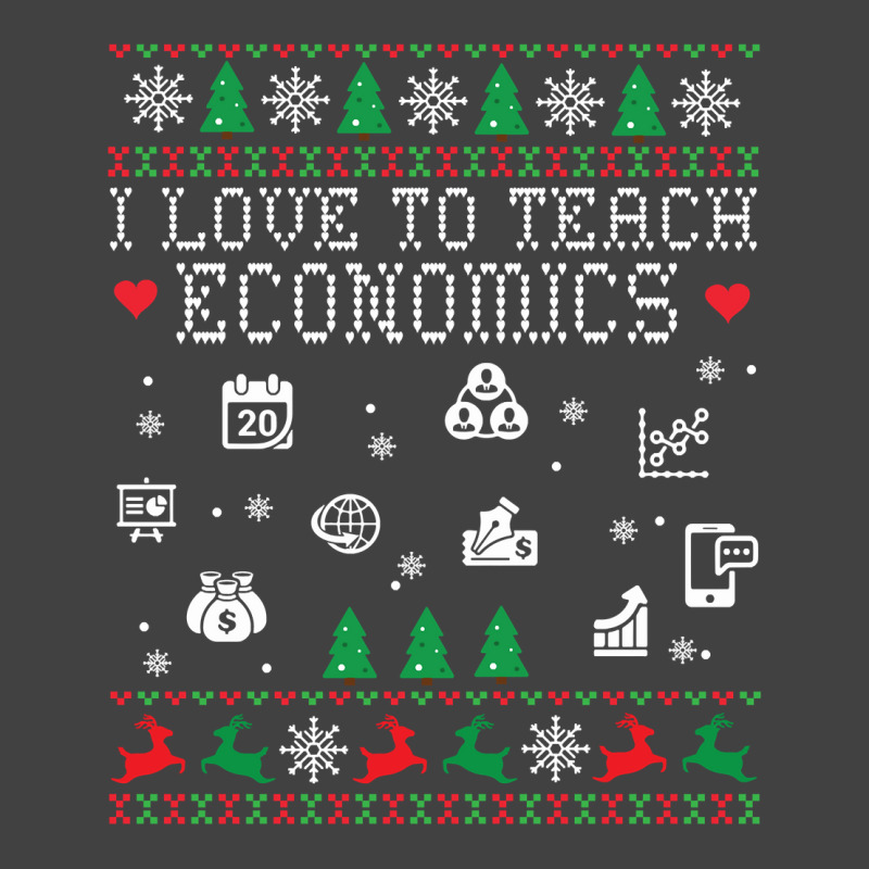 Teacher I Love To Teach Economics Students Merry Christmas Long Sleeve Vintage T-Shirt by quvamashara | Artistshot