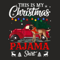 This Is My Christmas Belgian Malinois Dog Pajama Merry Xmas Long Sleev Ladies Fitted T-shirt | Artistshot