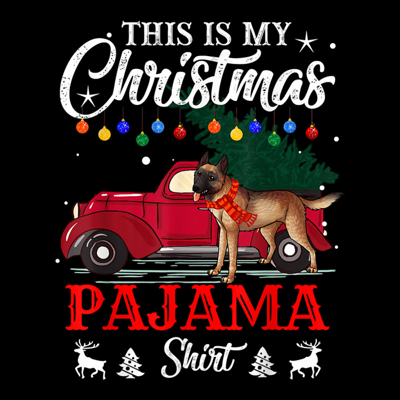 This Is My Christmas Belgian Malinois Dog Pajama Merry Xmas Long Sleev Cropped Sweater by kishexitibi | Artistshot