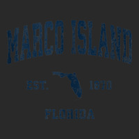 Marco Island Florida Fl Vintage Athletic Navy Sports Design Tank Top Printed Hat | Artistshot