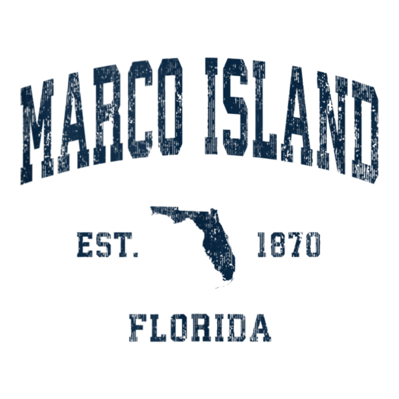 Marco Island Florida Fl Vintage Athletic Navy Sports Design Tank Top Youth Zipper Hoodie by cm-arts | Artistshot