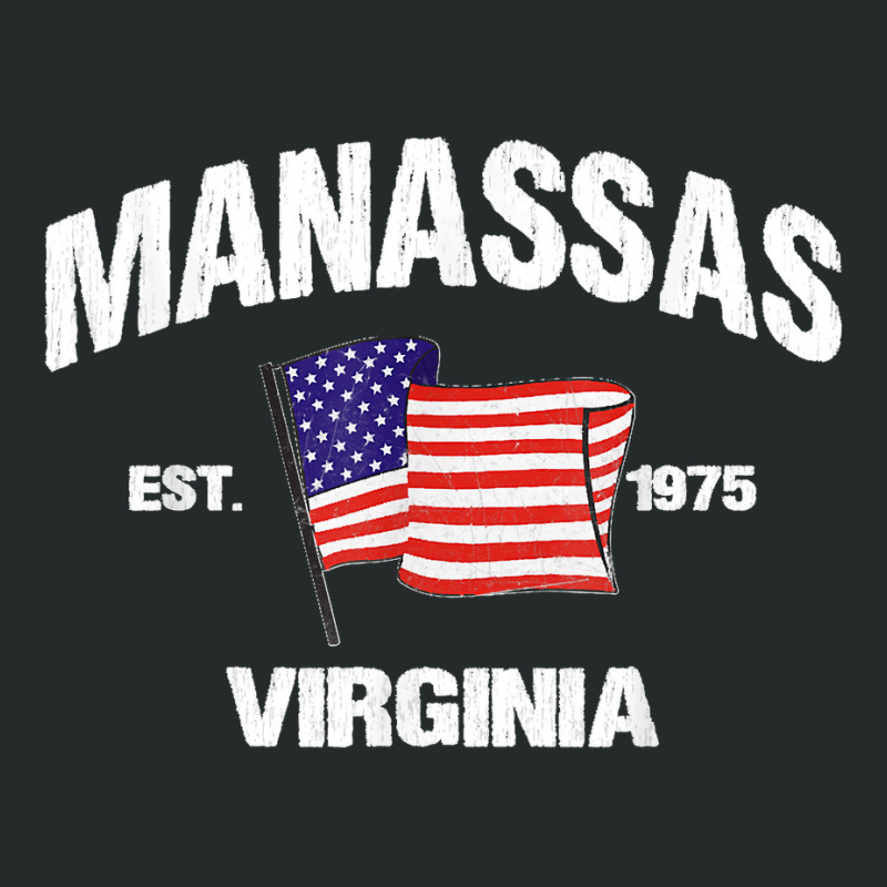 Manassas Virginia Va Usa Stars & Stripes Vintage Style Women's Triblend Scoop T-shirt by LUISRTORRES | Artistshot