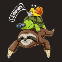 Funny Sloth Turtle Snail Piggyback Running Riding Team Tank Top | Artistshot