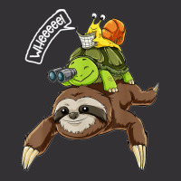 Funny Sloth Turtle Snail Piggyback Running Riding Team Vintage Short | Artistshot