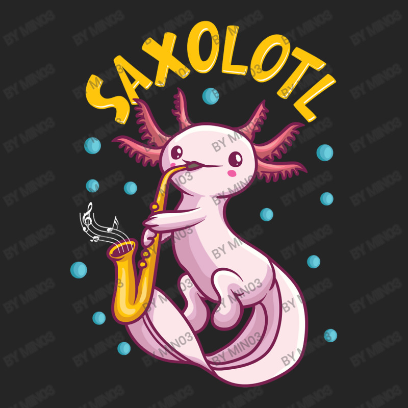 Saxolotl Sax Playing Axolotl Pun Walking Fish Unisex Hoodie | Artistshot