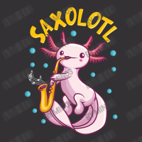 Saxolotl Sax Playing Axolotl Pun Walking Fish Vintage Short | Artistshot